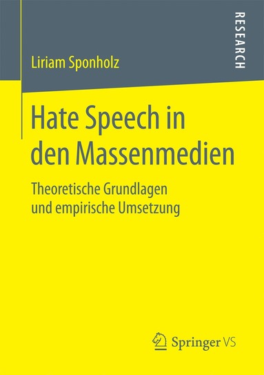 bokomslag Hate Speech in den Massenmedien