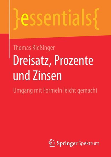 bokomslag Dreisatz, Prozente und Zinsen