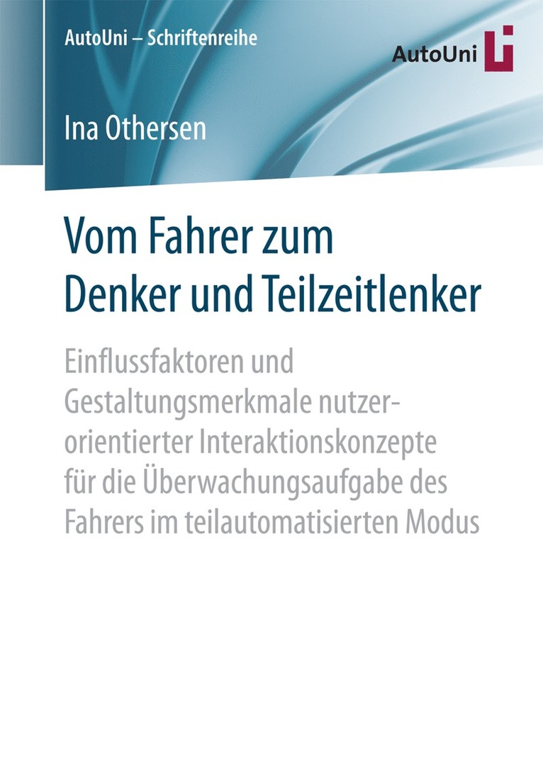 Vom Fahrer zum Denker und Teilzeitlenker 1