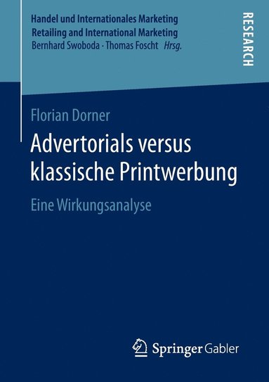 bokomslag Advertorials versus klassische Printwerbung