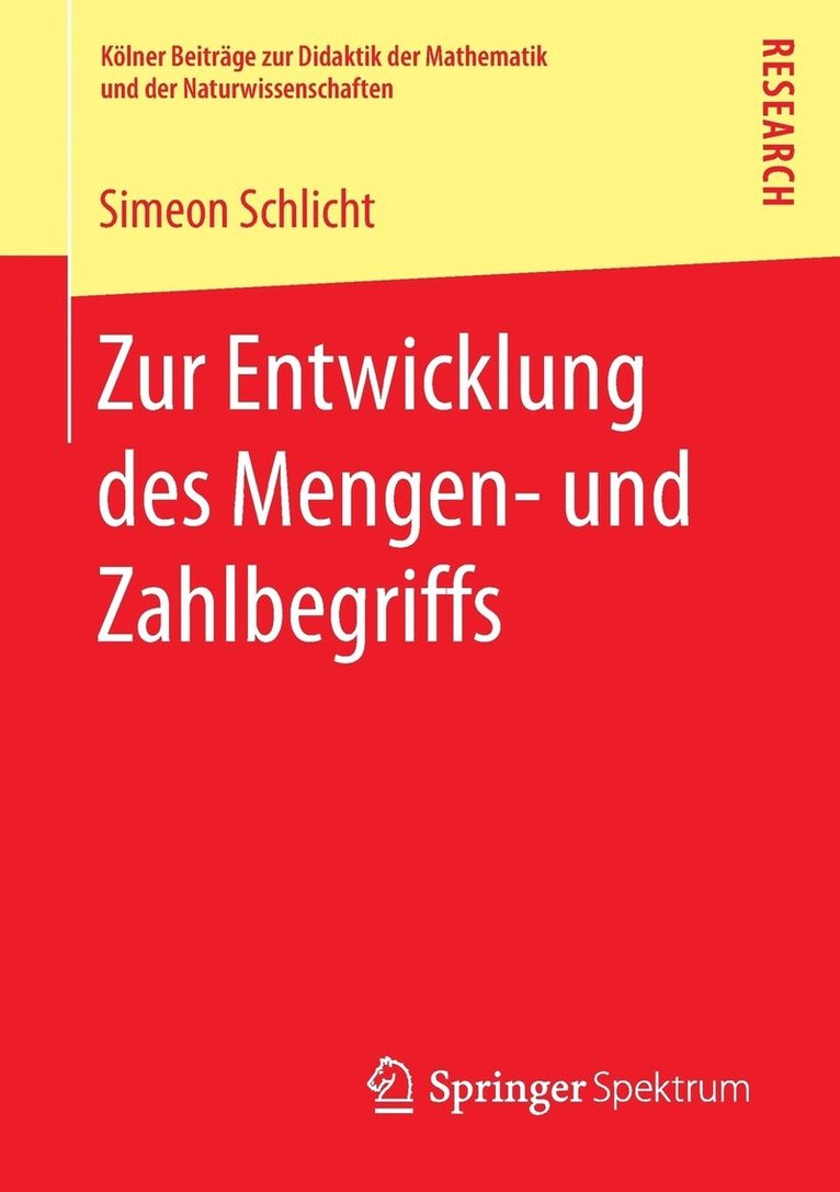 Zur Entwicklung des Mengen- und Zahlbegriffs 1