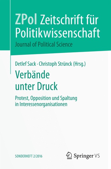 Detlef Sack, Christoph Strünck - Verbände unter Druck, Häftad