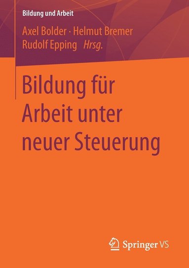 bokomslag Bildung fr Arbeit unter neuer Steuerung