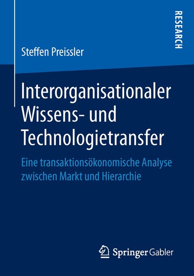 bokomslag Interorganisationaler Wissens- und Technologietransfer