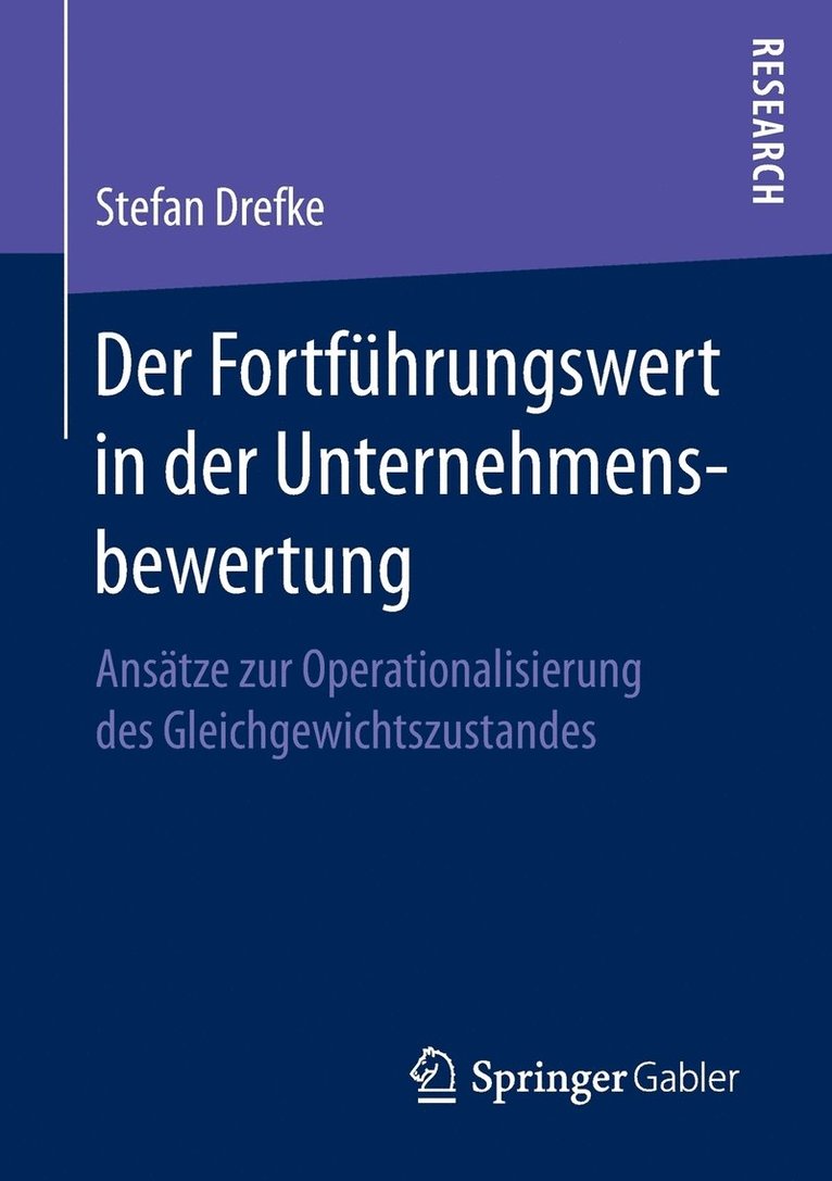 Der Fortfhrungswert in der Unternehmensbewertung 1