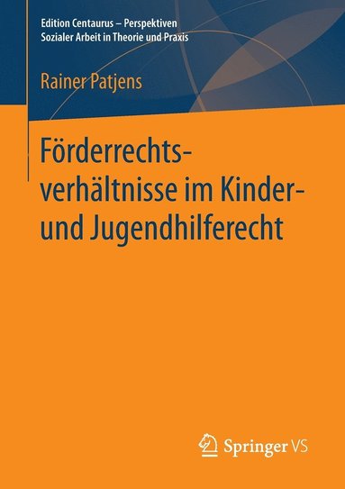 bokomslag Förderrechtsverhältnisse im Kinder- und Jugendhilferecht