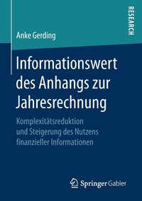 bokomslag Informationswert des Anhangs zur Jahresrechnung