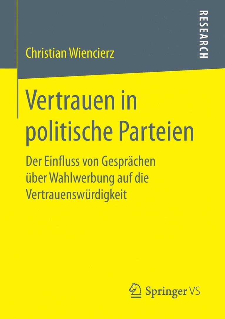 Vertrauen in politische Parteien 1