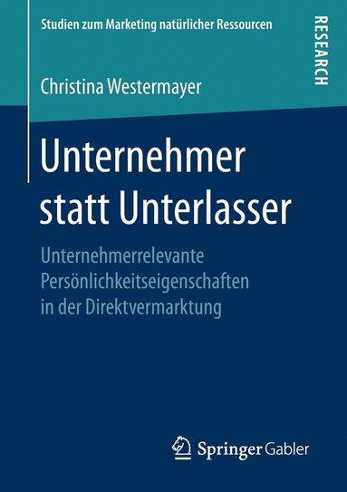 bokomslag Unternehmer statt Unterlasser