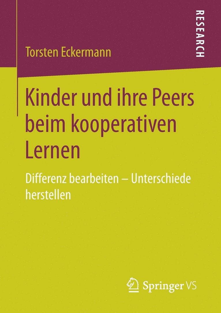 Kinder und ihre Peers beim kooperativen Lernen 1