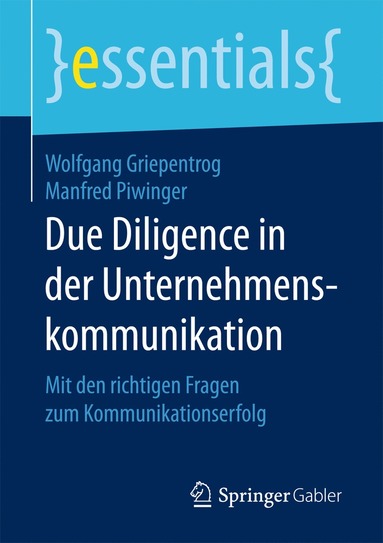 bokomslag Due Diligence in der Unternehmenskommunikation