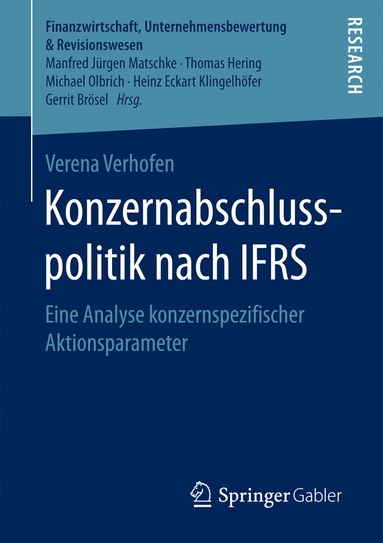 bokomslag Konzernabschlusspolitik nach IFRS