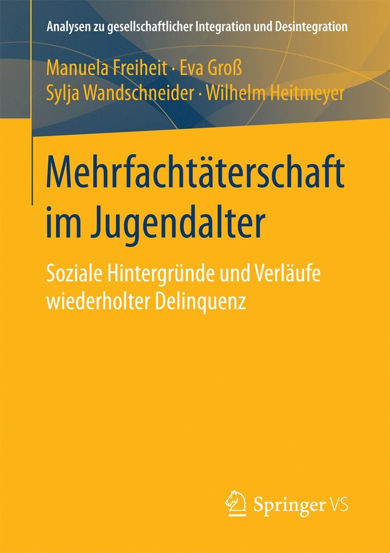 Manuela Freiheit, Eva Groß, Sylja Wandschneider, Wilhelm Heitmeyer - Mehrfachtäterschaft im Jugendalter, Häftad