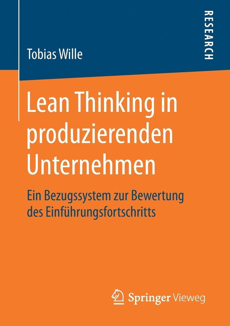 Tobias Wille - Lean Thinking in produzierenden Unternehmen, Häftad