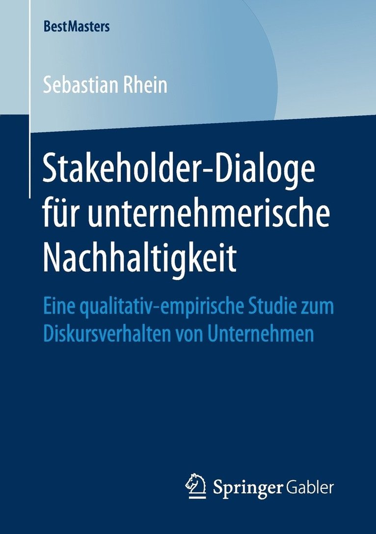 Stakeholder-Dialoge fr unternehmerische Nachhaltigkeit 1