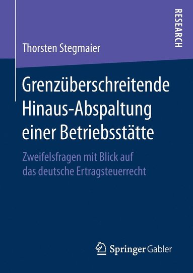 bokomslag Grenzberschreitende Hinaus-Abspaltung einer Betriebssttte