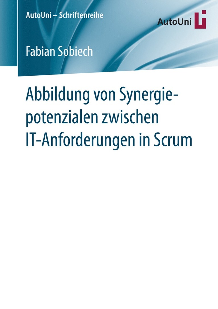 Fabian Sobiech - Abbildung von Synergiepotenzialen zwischen IT-Anforderungen in Scrum, Häftad