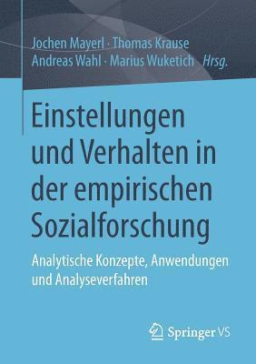 bokomslag Einstellungen und Verhalten in der empirischen Sozialforschung