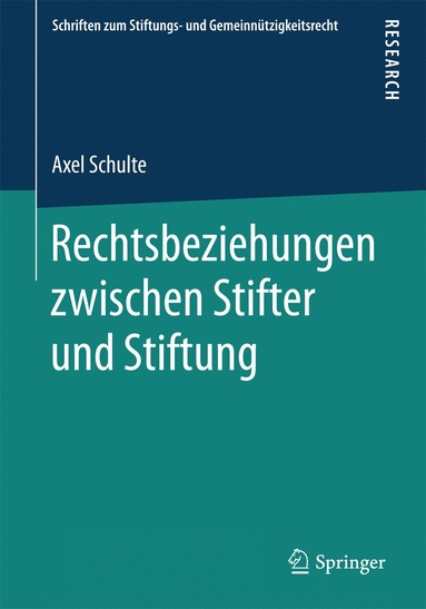 bokomslag Rechtsbeziehungen zwischen Stifter und Stiftung