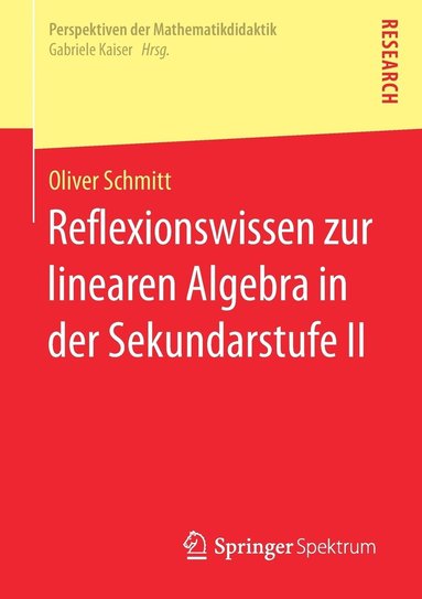 bokomslag Reflexionswissen zur linearen Algebra in der Sekundarstufe II