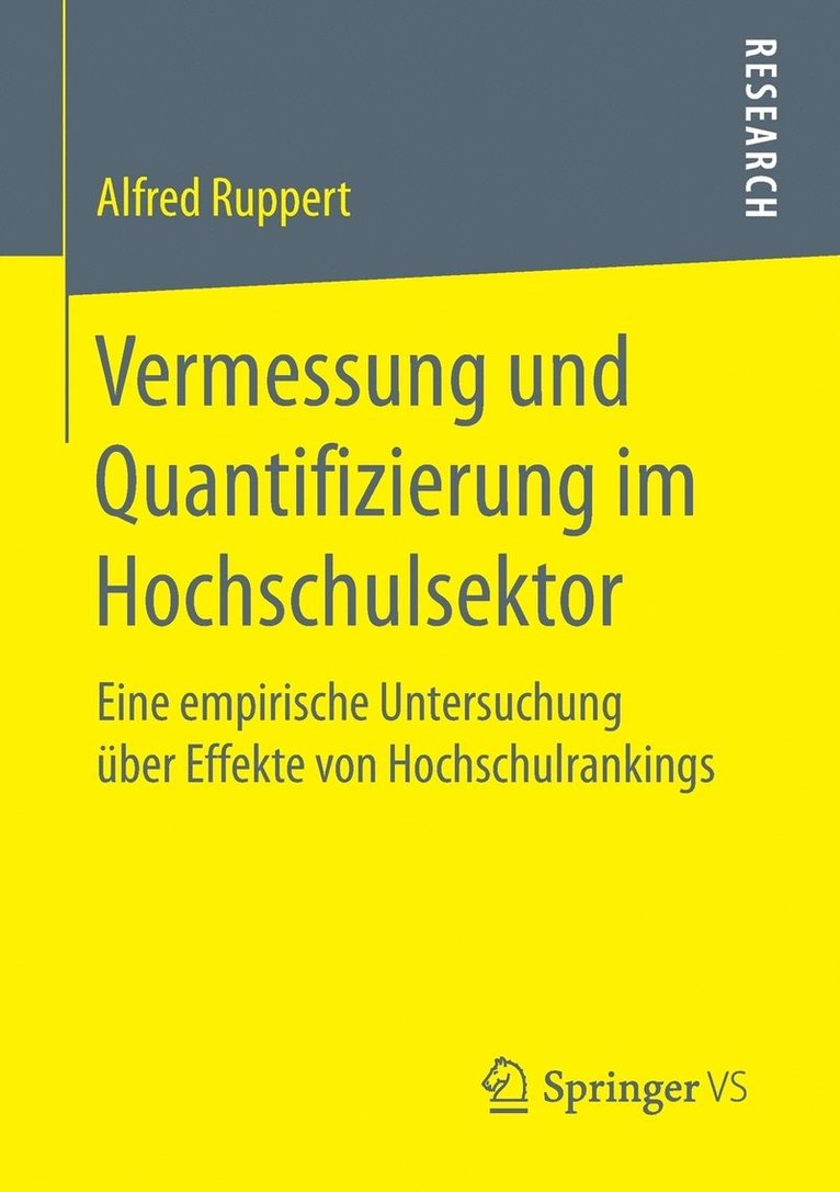 Alfred Ruppert - Vermessung und Quantifizierung im Hochschulsektor, Häftad