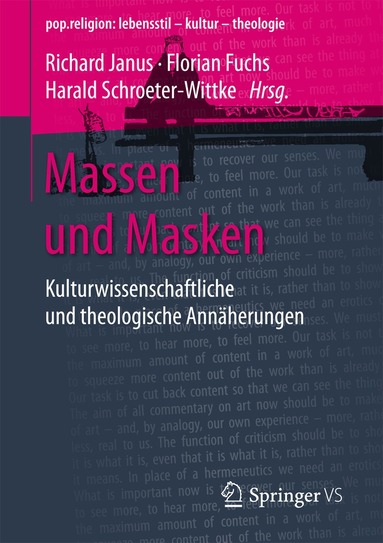 Richard Janus, Florian Fuchs, Harald Schroeter-Wittke - Massen und Masken, Häftad