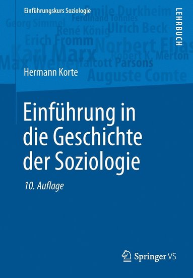 bokomslag Einfhrung in die Geschichte der Soziologie