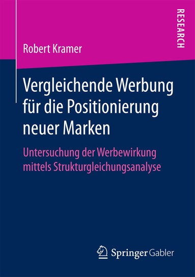 Robert Kramer - Vergleichende Werbung für die Positionierung neuer Marken, Häftad