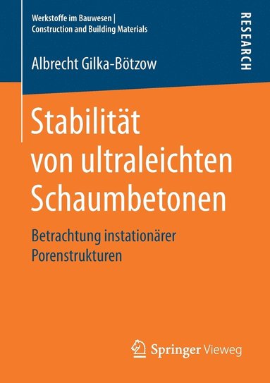 bokomslag Stabilitt von ultraleichten Schaumbetonen