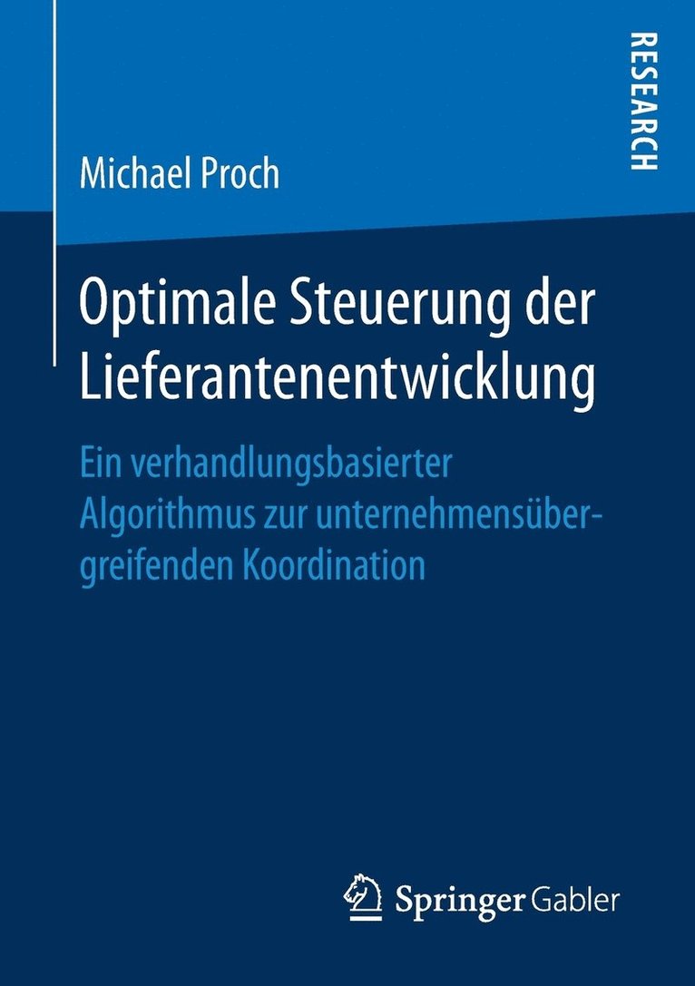 Optimale Steuerung der Lieferantenentwicklung 1