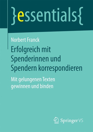 bokomslag Erfolgreich mit Spenderinnen und Spendern korrespondieren