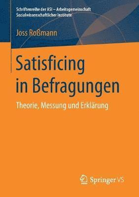 bokomslag Satisficing in Befragungen