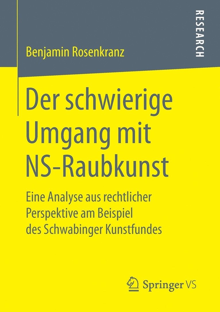 Benjamin Rosenkranz - Der schwierige Umgang mit NS-Raubkunst, Häftad