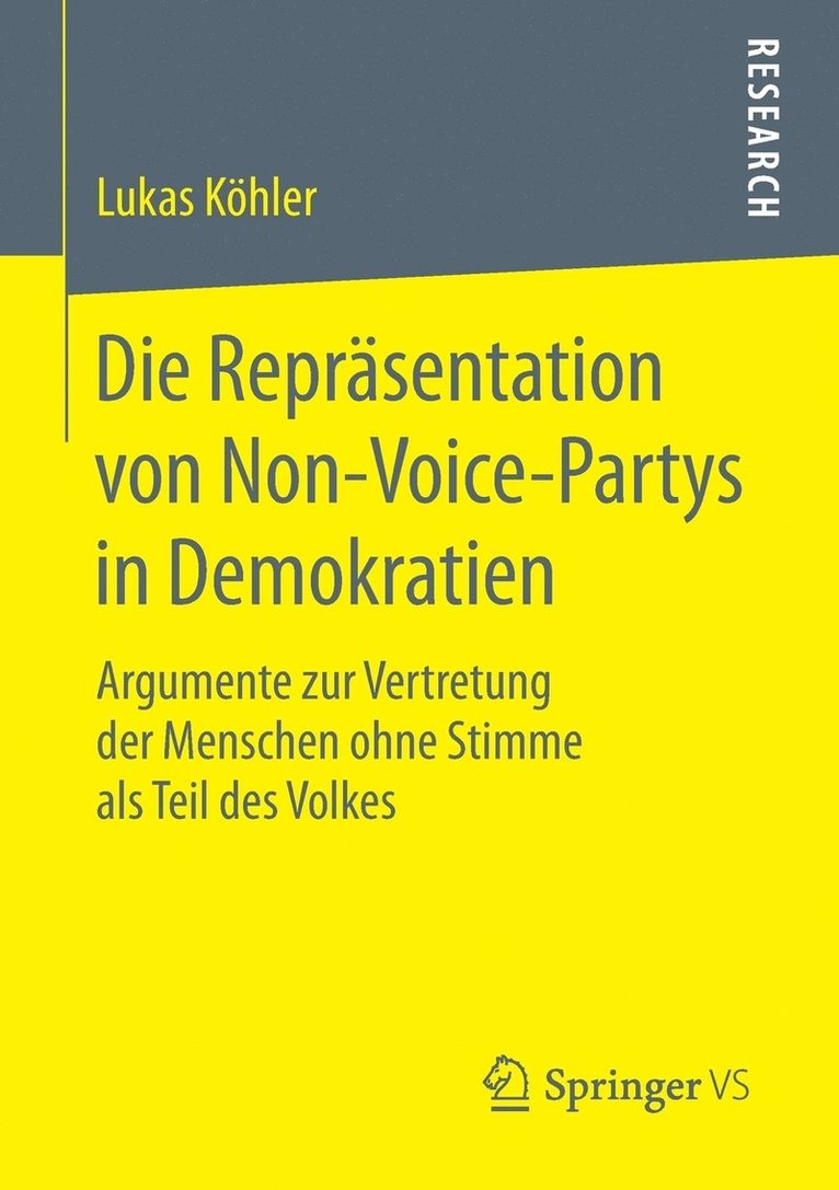 Die Reprsentation von Non-Voice-Partys in Demokratien 1