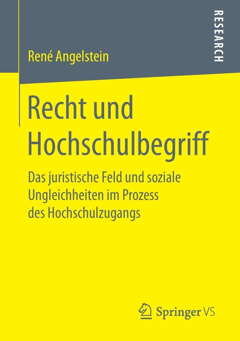 René Angelstein - Recht und Hochschulbegriff, Häftad