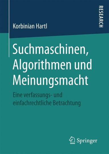 bokomslag Suchmaschinen, Algorithmen und Meinungsmacht