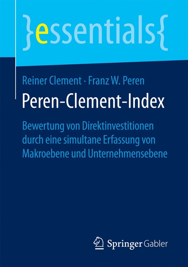 Reiner Clement, Franz W. Peren - Peren-Clement-Index, Häftad