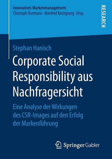 bokomslag Corporate Social Responsibility aus Nachfragersicht