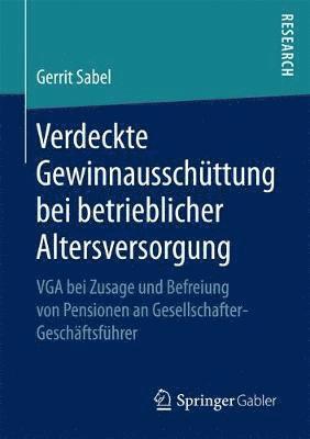 bokomslag Verdeckte Gewinnausschttung bei betrieblicher Altersversorgung