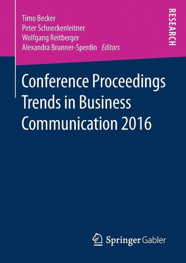 bokomslag Conference Proceedings Trends in Business Communication 2016
