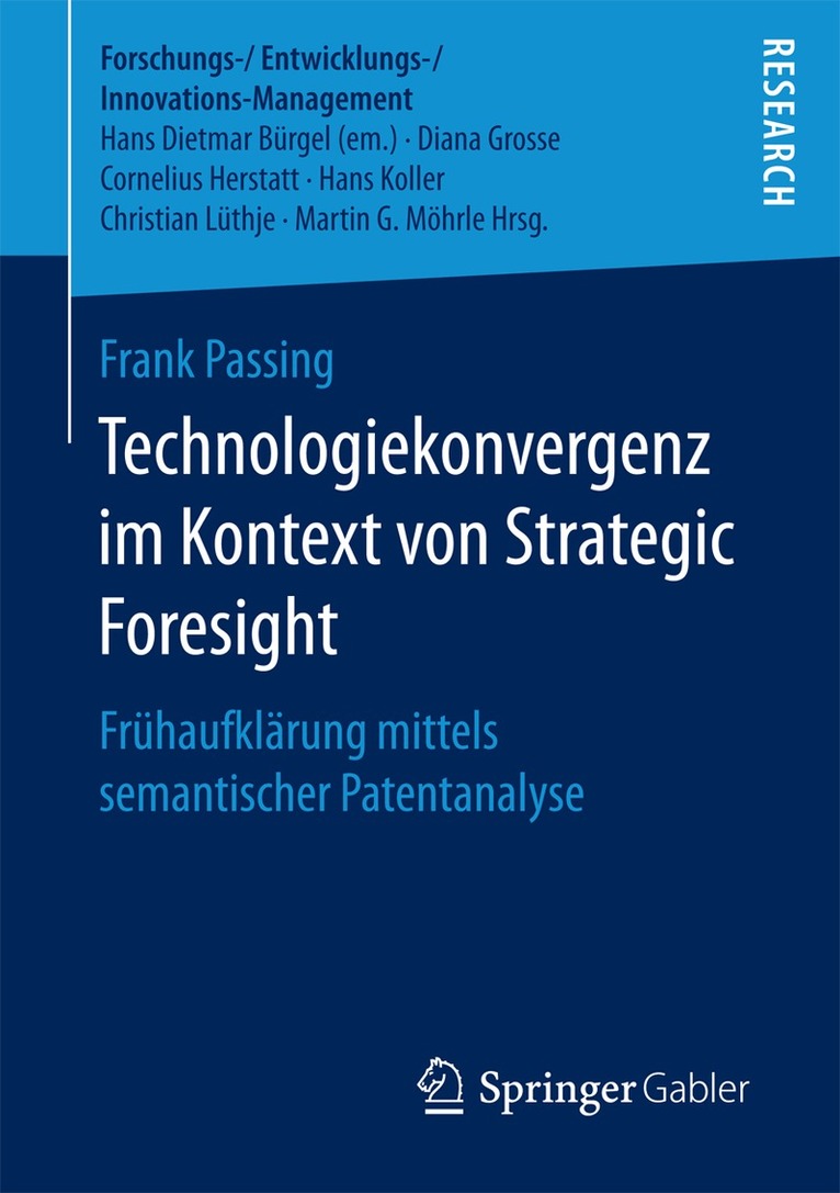 Frank Passing - Technologiekonvergenz im Kontext von Strategic Foresight, Häftad