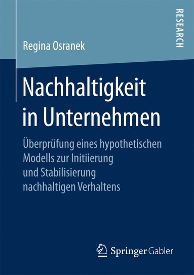 bokomslag Nachhaltigkeit in Unternehmen