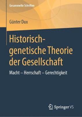 bokomslag Historisch-genetische Theorie der Gesellschaft