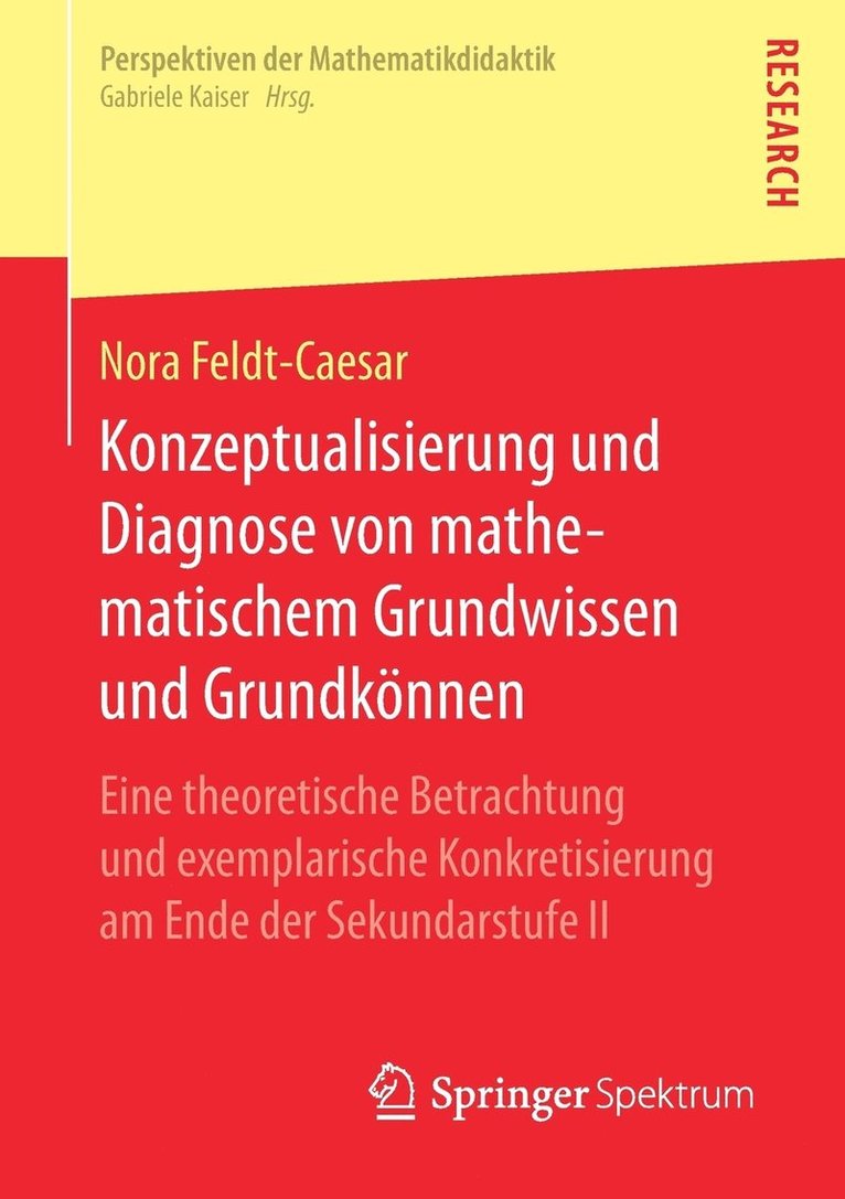 Nora Feldt-Caesar - Konzeptualisierung und Diagnose von mathematischem Grundwissen und Grundkönnen, Häftad
