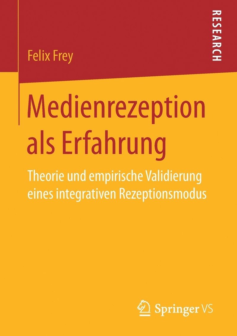 Medienrezeption als Erfahrung 1