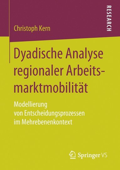 bokomslag Dyadische Analyse regionaler Arbeitsmarktmobilitt