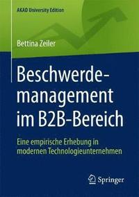 bokomslag Beschwerdemanagement im B2B-Bereich