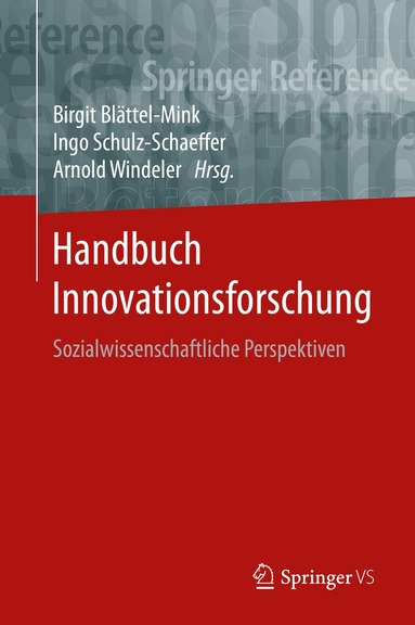 Birgit Blättel-Mink, Ingo Schulz-Schaeffer, Arnold Windeler - Handbuch Innovationsforschung, Inbunden