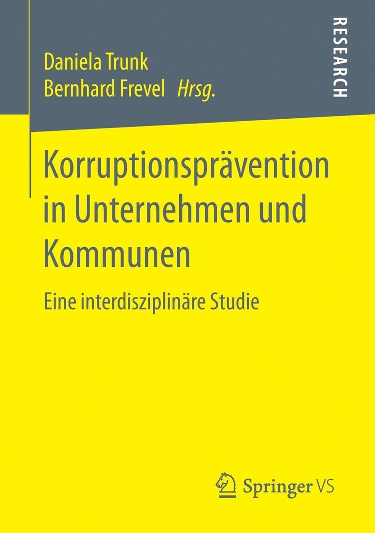 Korruptionsprävention in Unternehmen und Kommunen