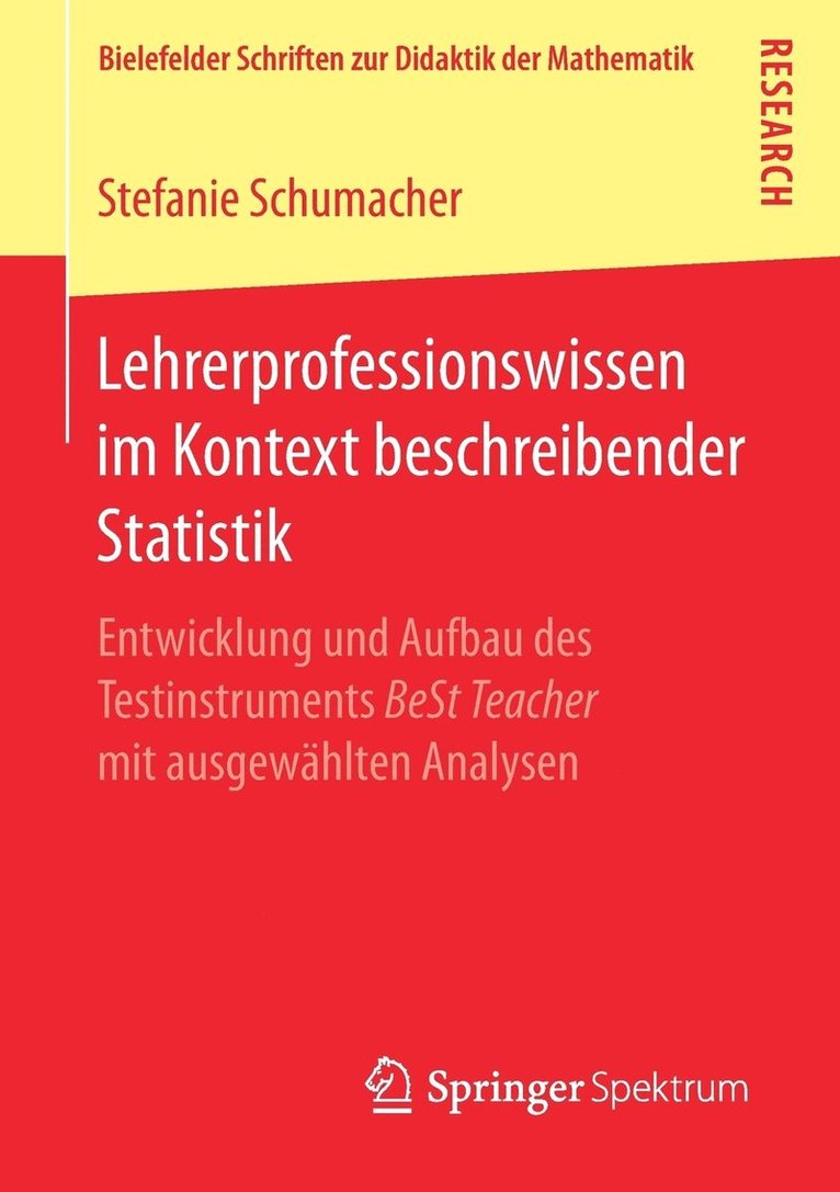 Lehrerprofessionswissen im Kontext beschreibender Statistik 1